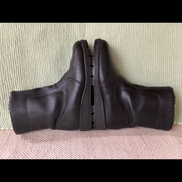 Blondo Men's Black Leather Wool-Lined Insulated Zip Mid Winter Boots Sz M8 - Picture 6 of 11